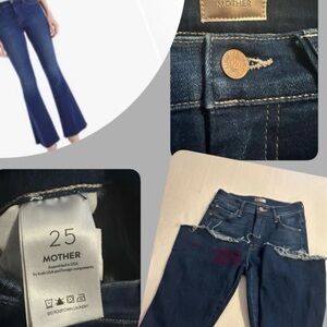 MOTHER Indigo The Weekender Fray Flare Home Movies wash Excellent condition